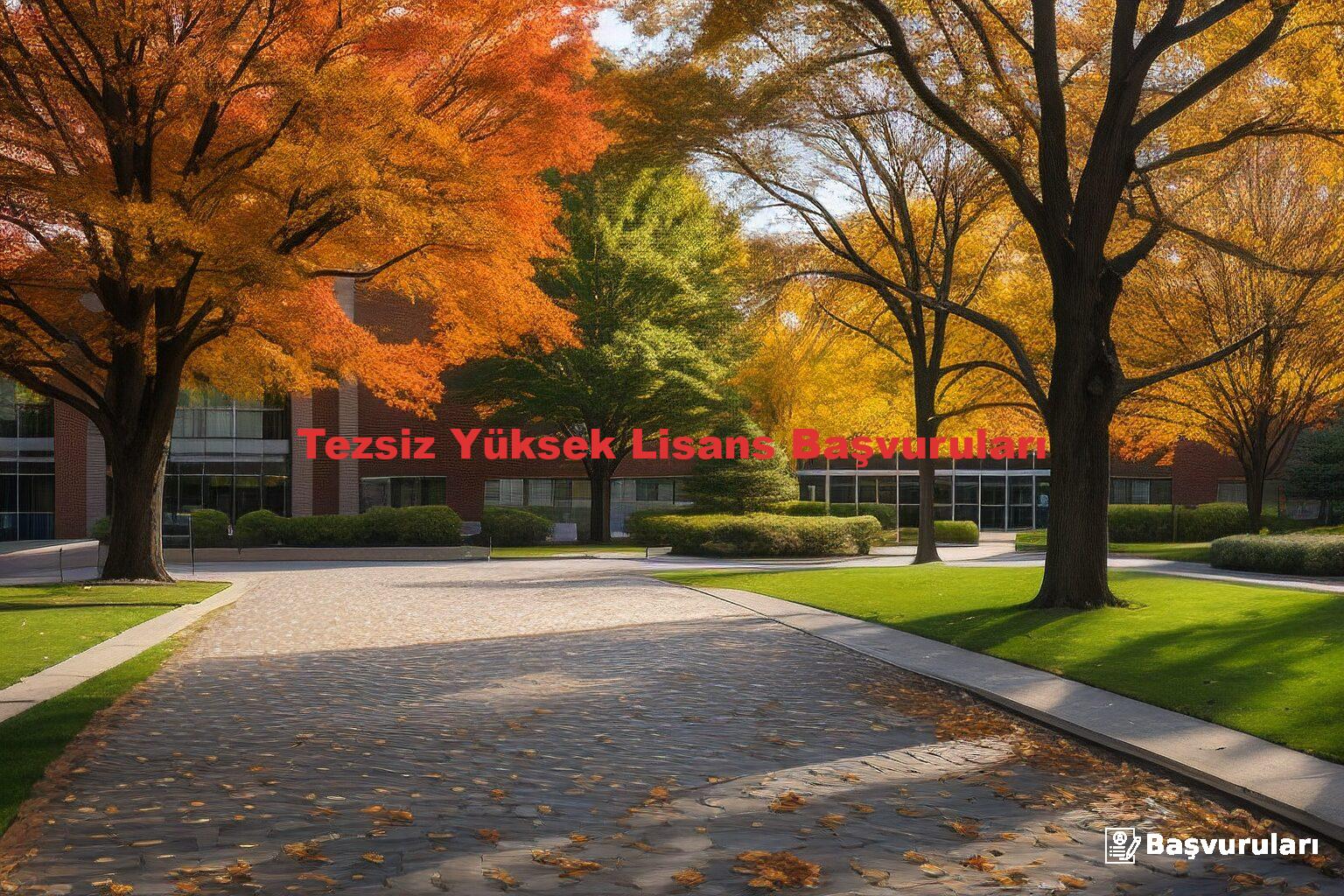 Tezsiz Yüksek Lisans Başvuruları