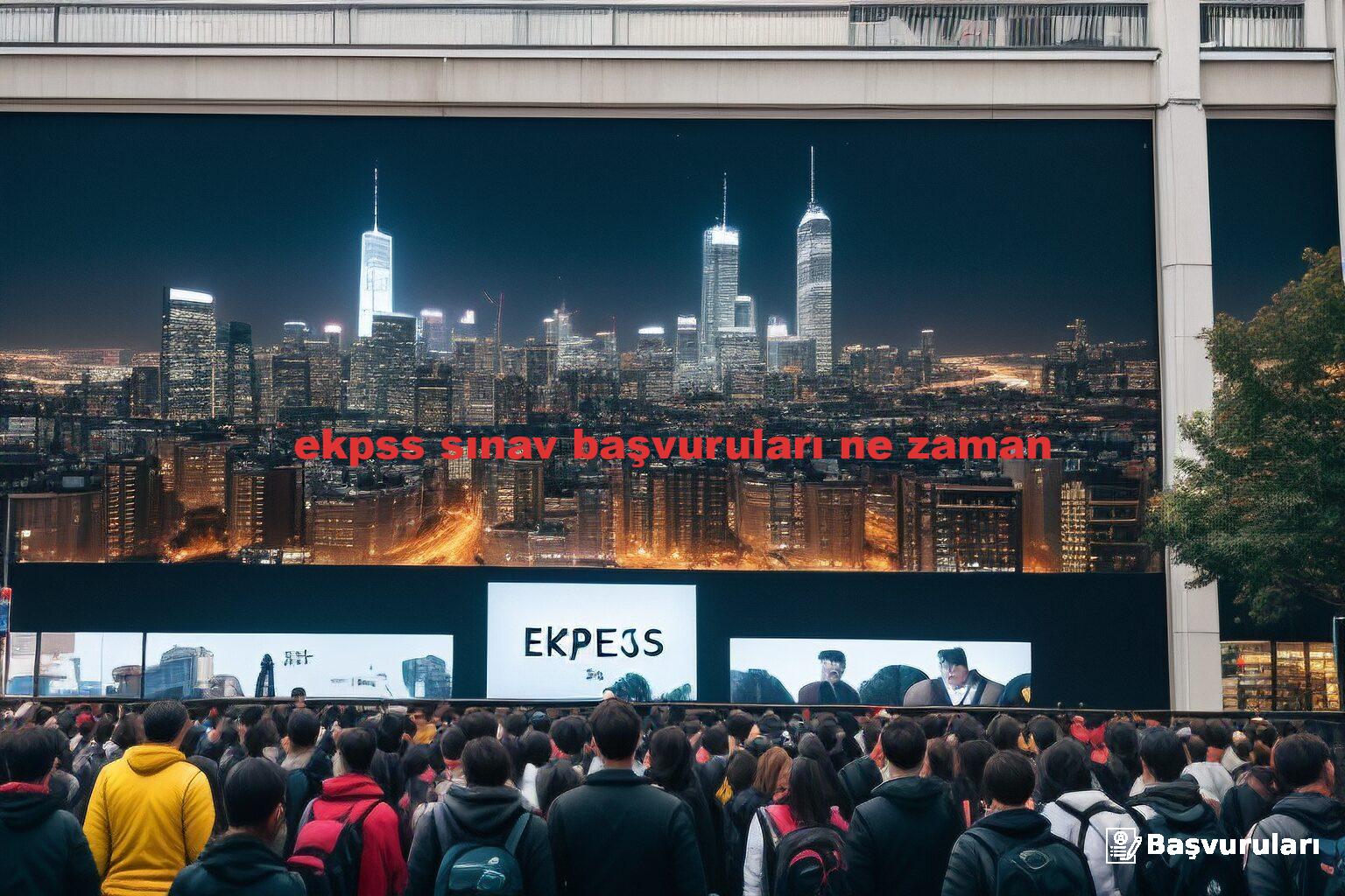 ekpss sınav başvuruları ne zaman